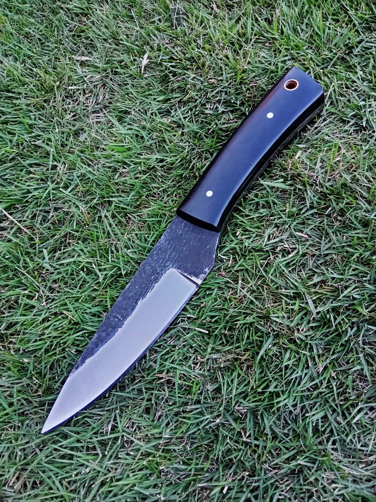 Handmade Carbon Steel Fixed Blade Skinner Outdoor Hunting EDC Knife