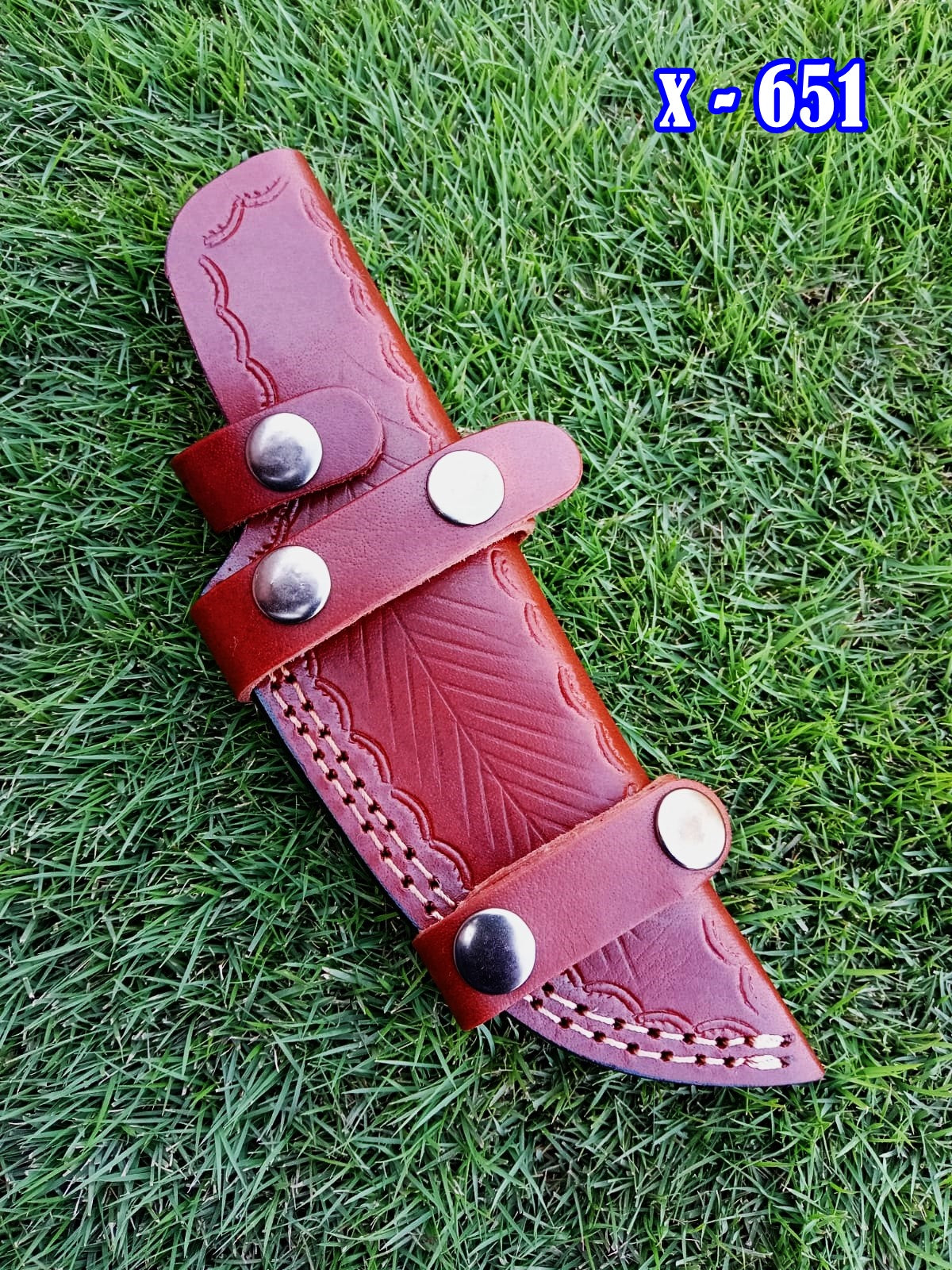 Custom Handmade Leather Tracker Skinner Fixed Blade Outdoor Knife Sheath