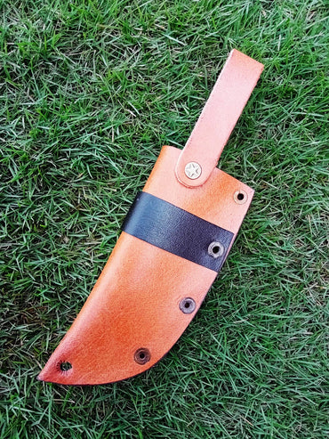 Premium Cowhide Leather Knife Sheath Belt Carry Fixed Blade Sheath