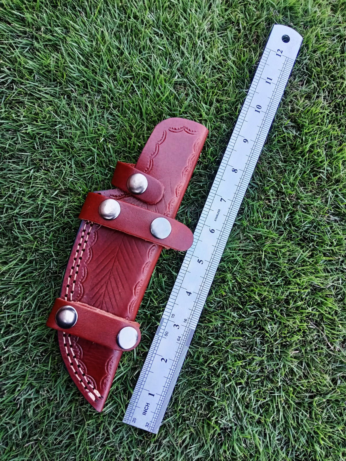 Custom Handmade Leather Tracker Skinner Fixed Blade Outdoor Knife Sheath