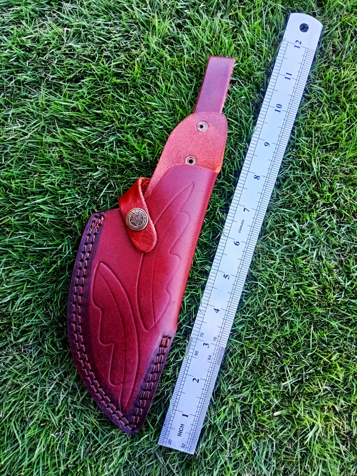 High-End EDC Leather Knife Sheath Fixed Blade Sheath Outdoor Carry