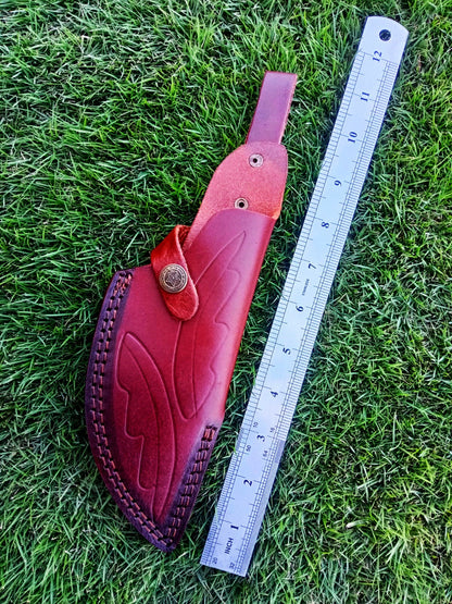 High-End EDC Leather Knife Sheath Fixed Blade Sheath Outdoor Carry