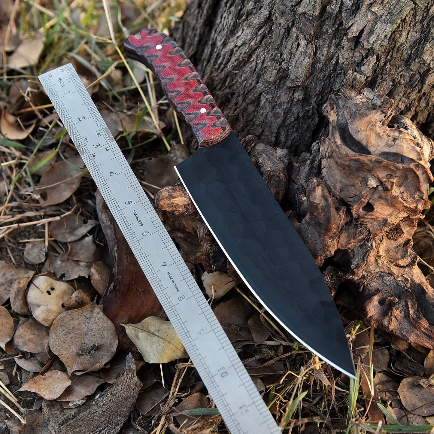 Handmade Carbon 1095 Steel Blade Chef Knife Kitchen Knife Micarta Handle