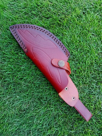 High-End EDC Leather Knife Sheath Fixed Blade Sheath Outdoor Carry