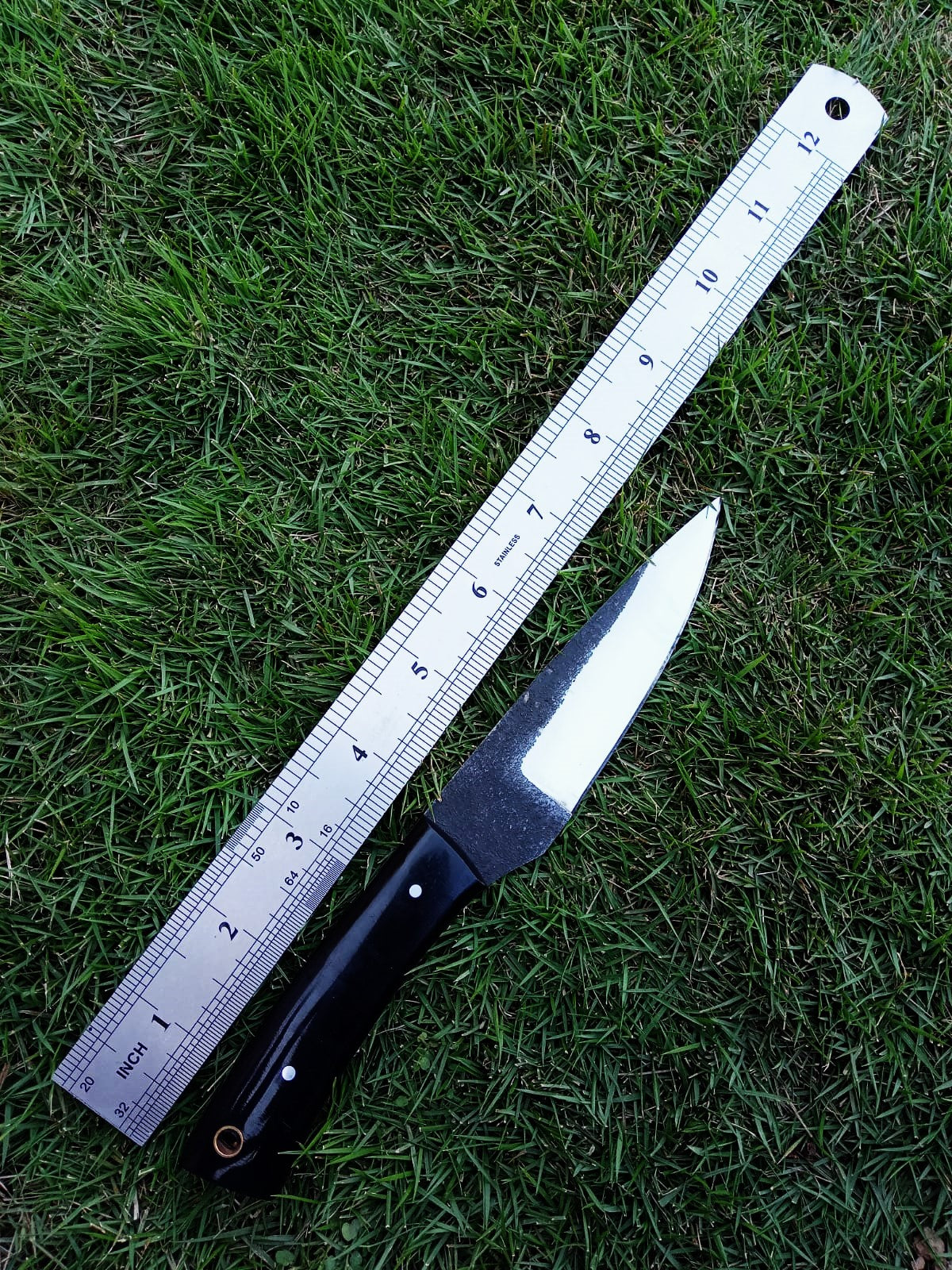 Handmade Carbon Steel Fixed Blade Skinner Outdoor Hunting EDC Knife
