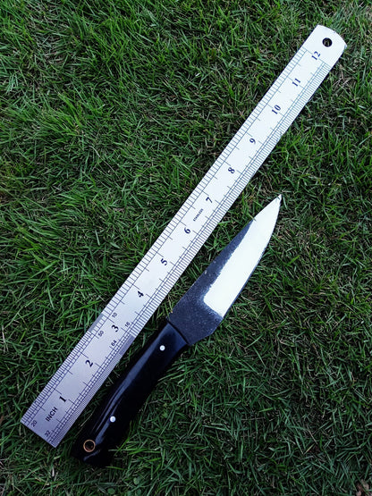 Handmade Carbon Steel Fixed Blade Skinner Outdoor Hunting EDC Knife