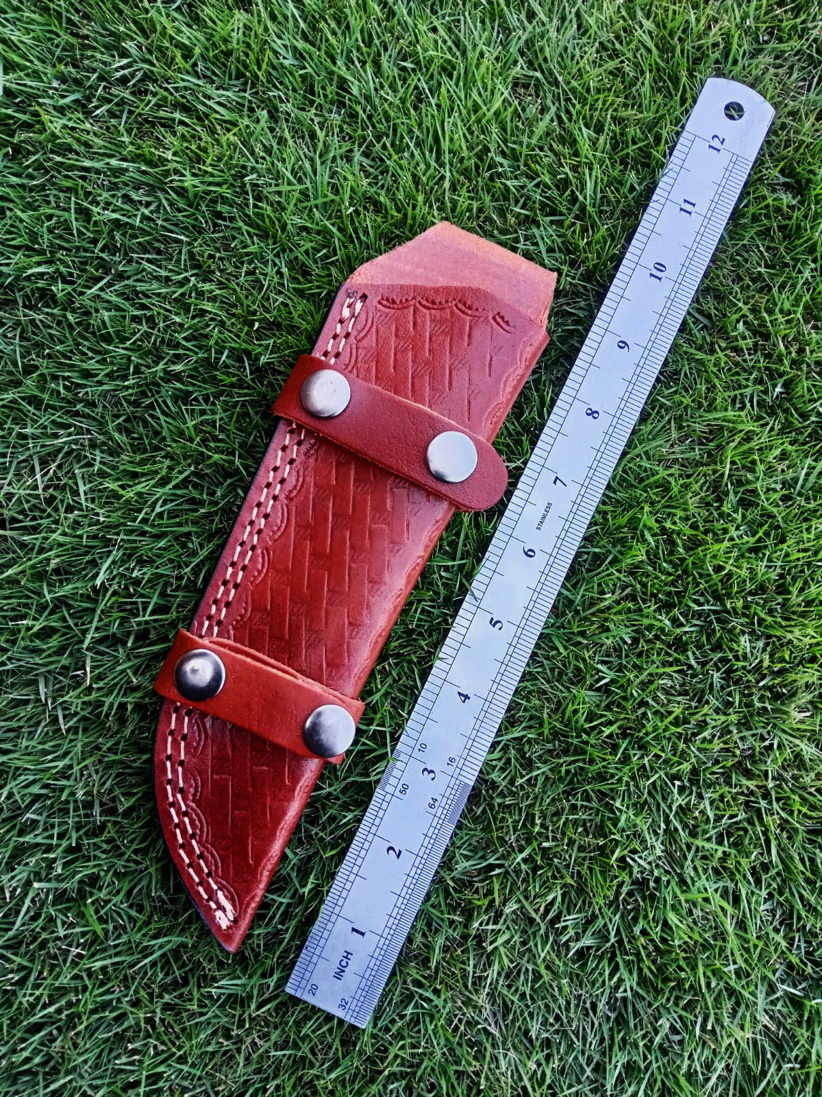 Handmade Genuine Leather Tracker Knife Fixed Blade Knife Sheath