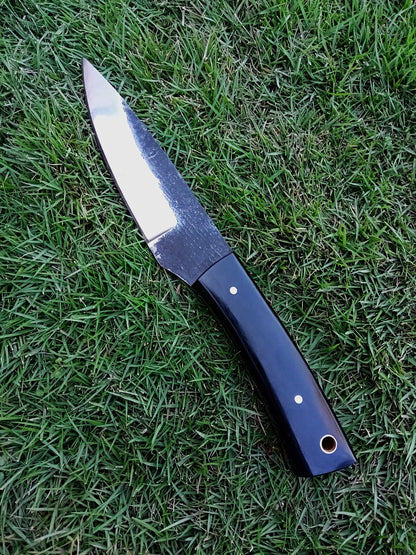 Handmade Carbon Steel Fixed Blade Skinner Outdoor Hunting EDC Knife