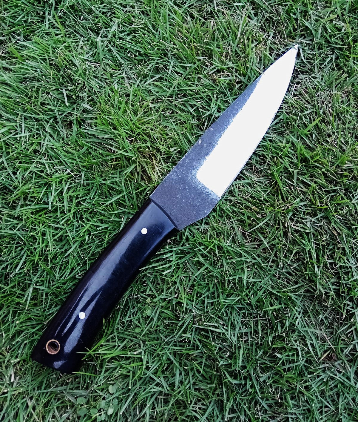 Handmade Carbon Steel Fixed Blade Skinner Outdoor Hunting EDC Knife