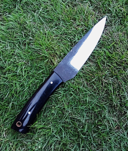 Handmade Carbon Steel Fixed Blade Skinner Outdoor Hunting EDC Knife