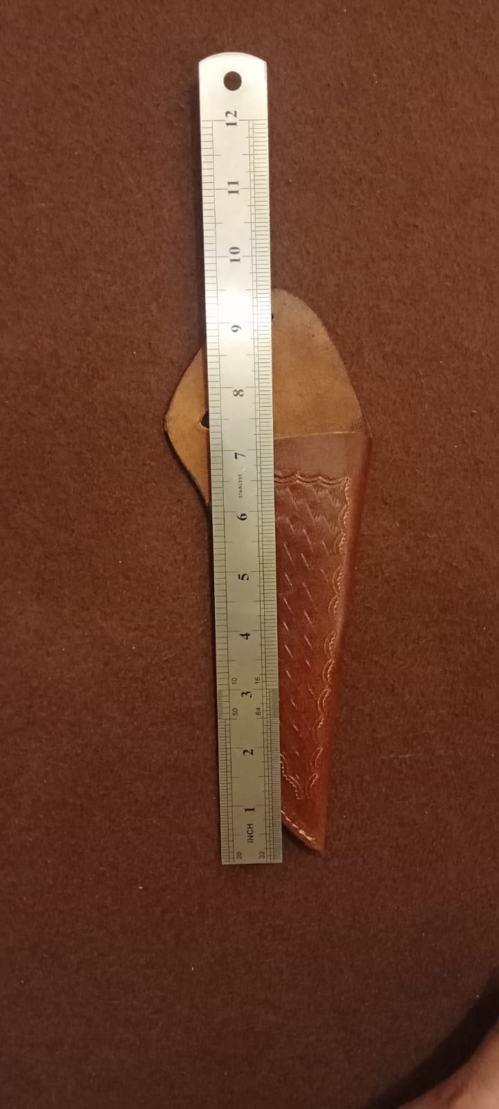 Outdoor Premium Handmade Full Grain Leather Fixed Blade Knife Sheath