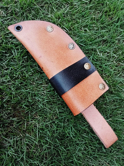 Premium Cowhide Leather Knife Sheath Belt Carry Fixed Blade Sheath