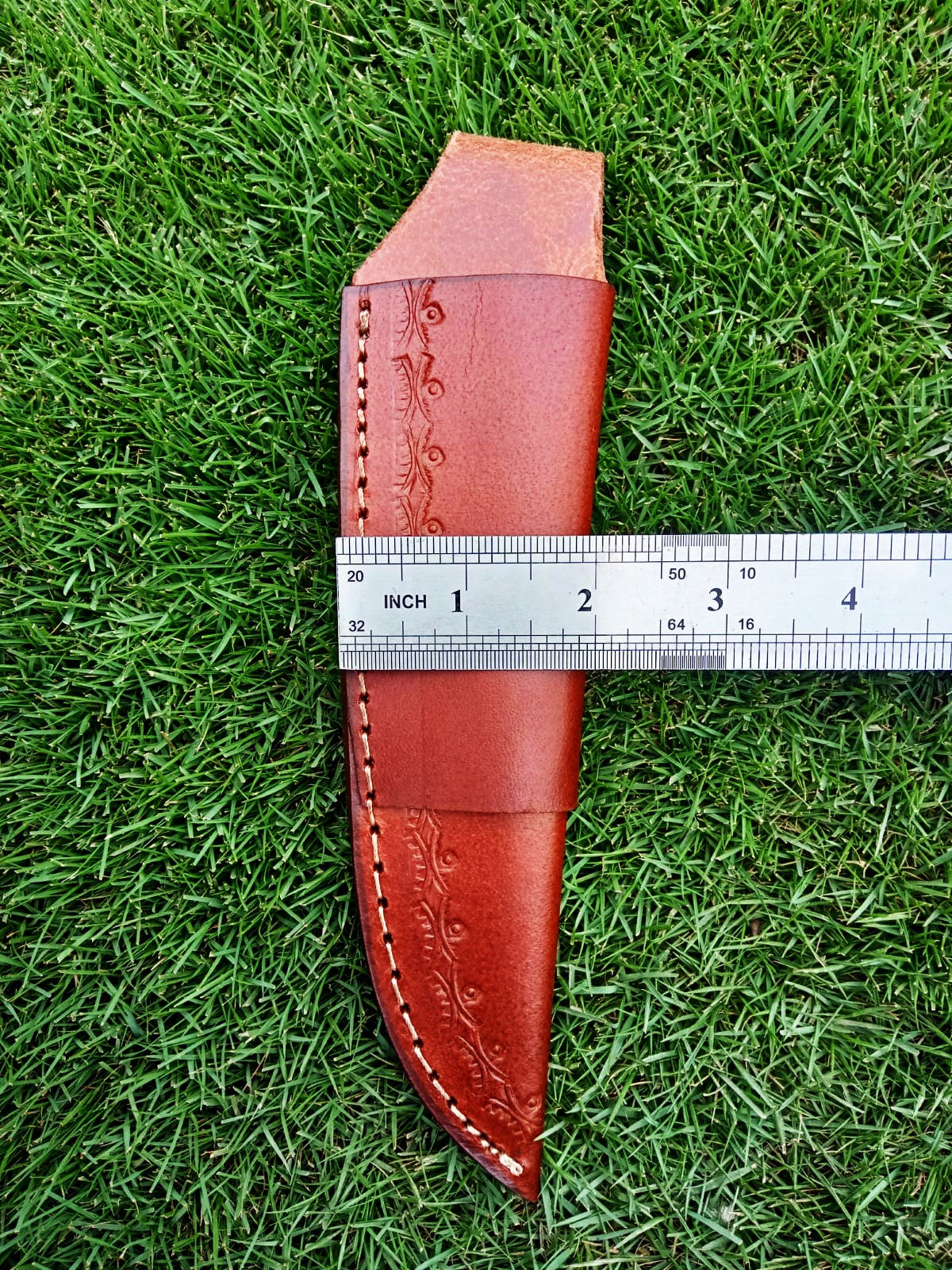 Handmade Full Grain Leather Knife Fixed Blade Outdoor Camping Sheath