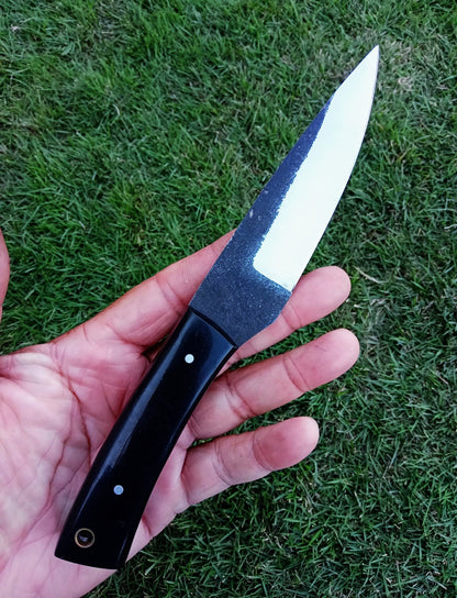 Handmade Carbon Steel Fixed Blade Skinner Outdoor Hunting EDC Knife