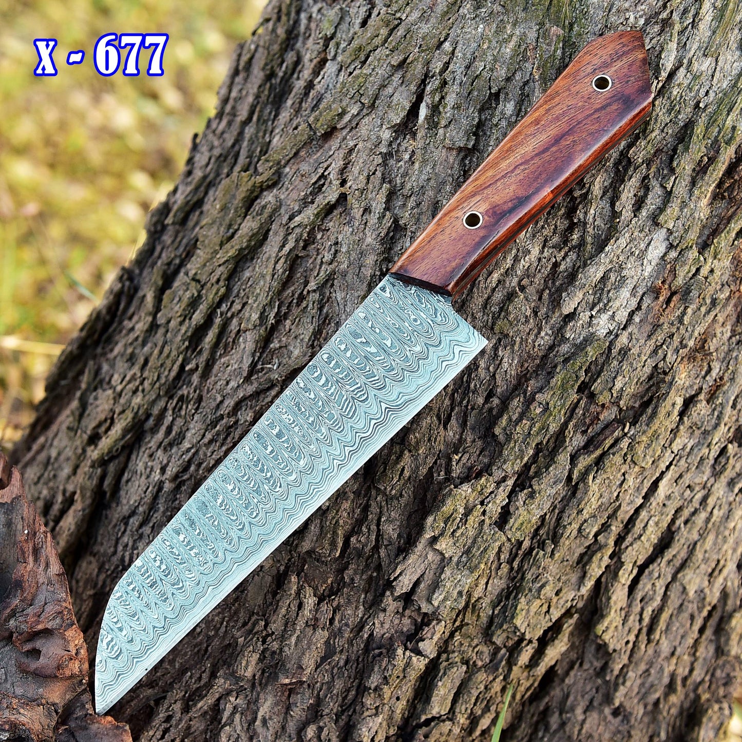 Custom Hand Forged Damascus Steel Blade Chef Knife Kitchen Knife