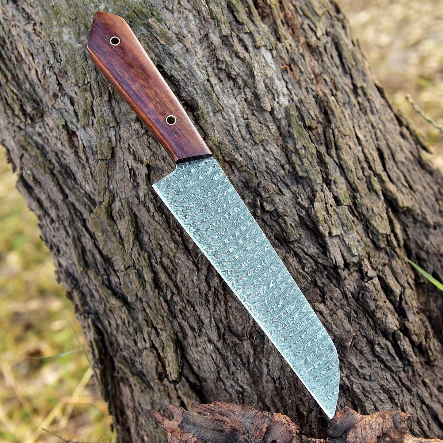 Custom Hand Forged Damascus Steel Blade Chef Knife Kitchen Knife