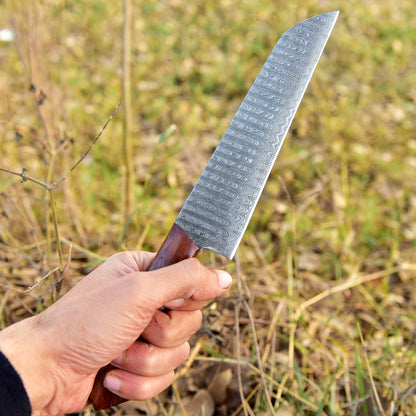 Custom Hand Forged Damascus Steel Blade Chef Knife Kitchen Knife