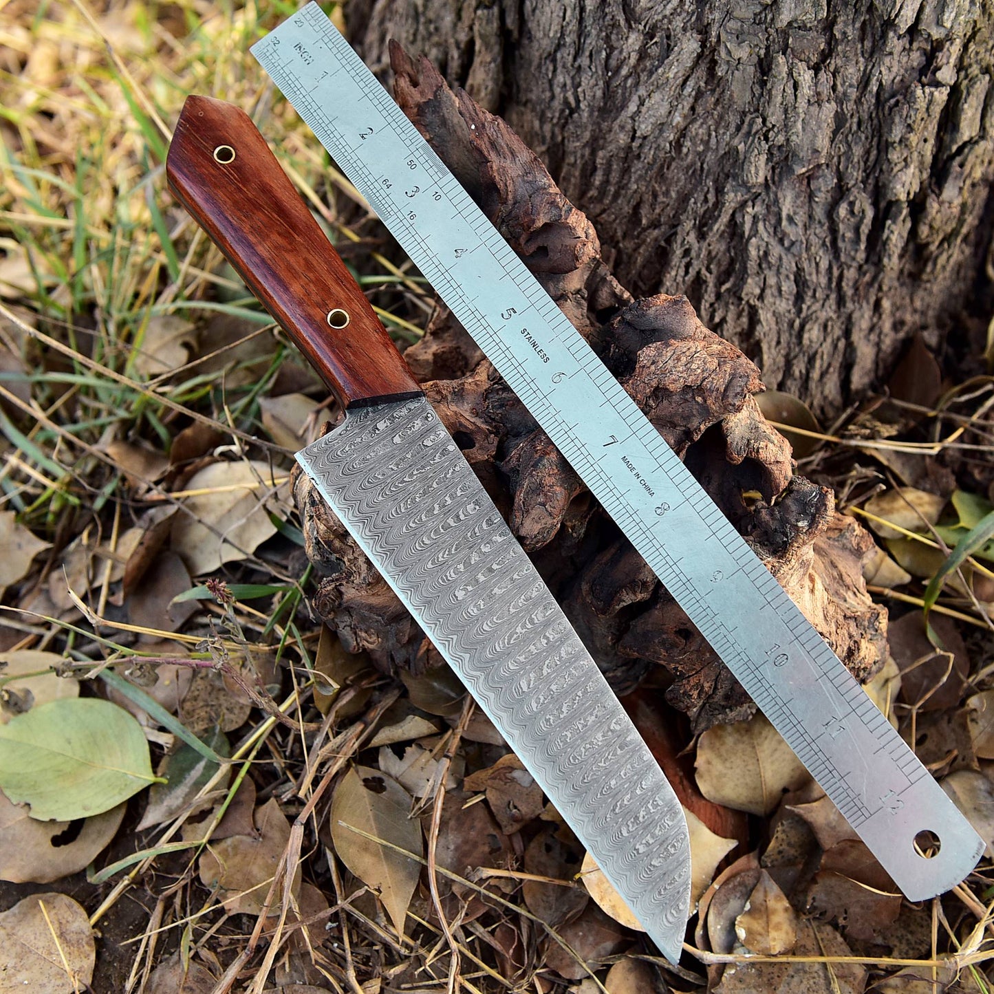 Custom Hand Forged Damascus Steel Blade Chef Knife Kitchen Knife