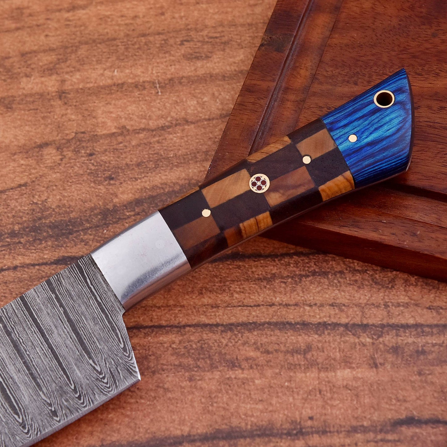 Hand Forged Damascus Steel Chef Knife Kitchen Knife Set Wood Handle