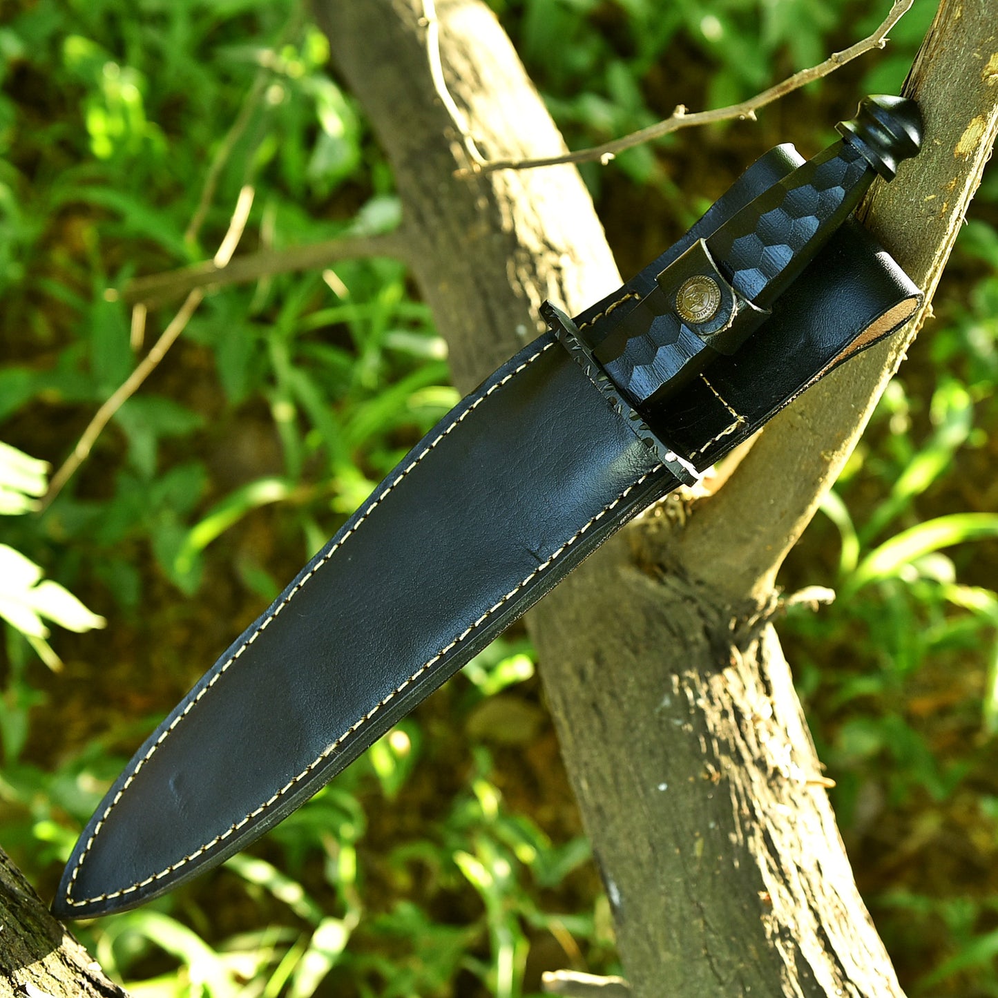 Elite Handmade Tactical Dagger Double Edge Blade Knife Steel Handle EDC