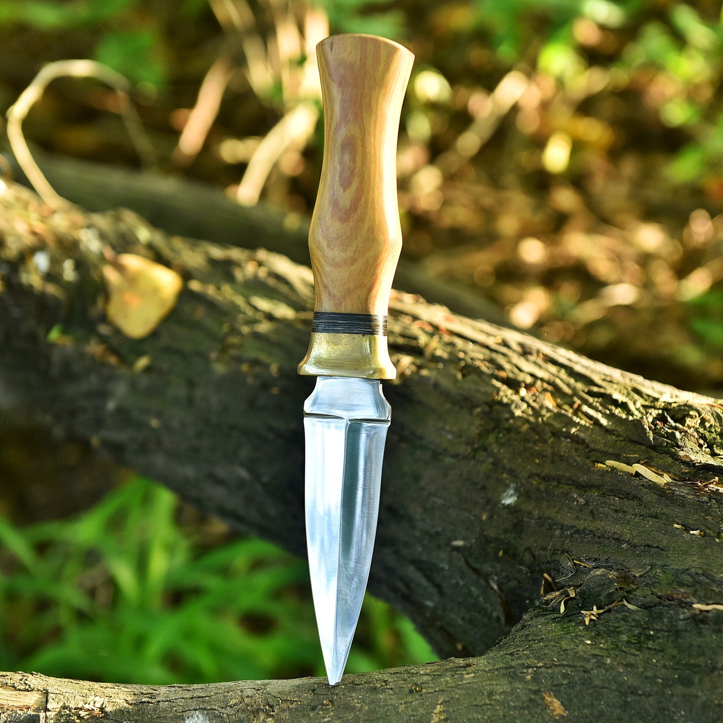 Handmade Damascus Steel Dagger Knife Full Tang Knife With Sheath