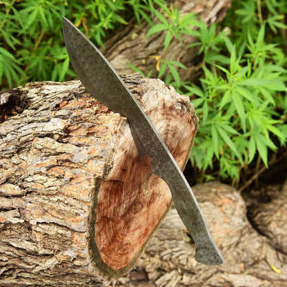 Handmade Damascus Steel Hunting Camping Kukri Full Tang Knife Blank Blade