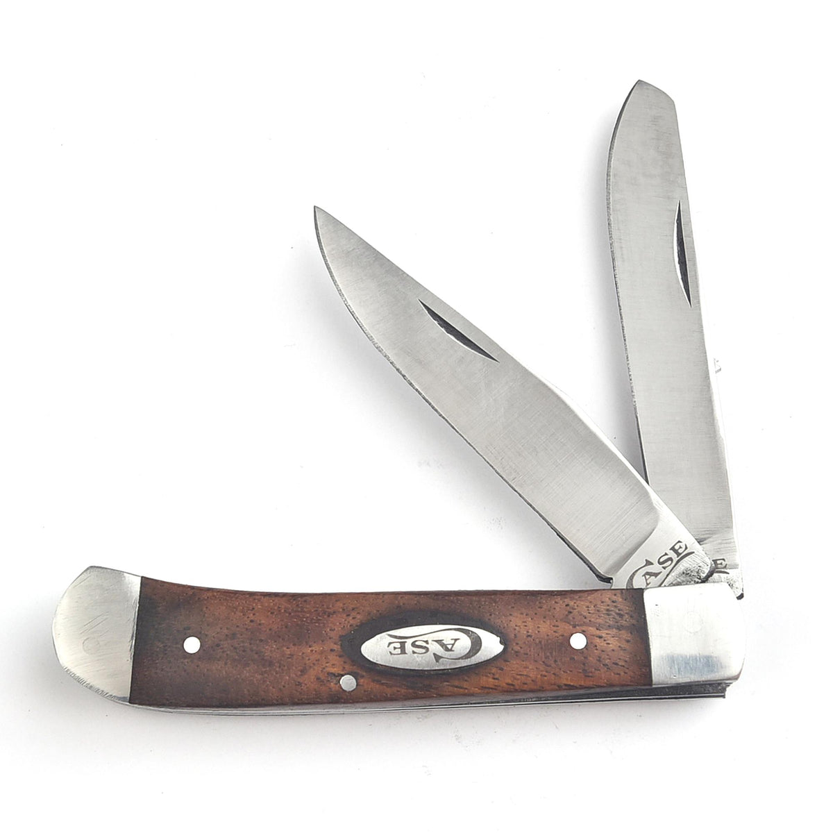 Trapper Pocket Case Knife – Stag Antler Handle – Dual Blade–D2 Steel Folding - USA