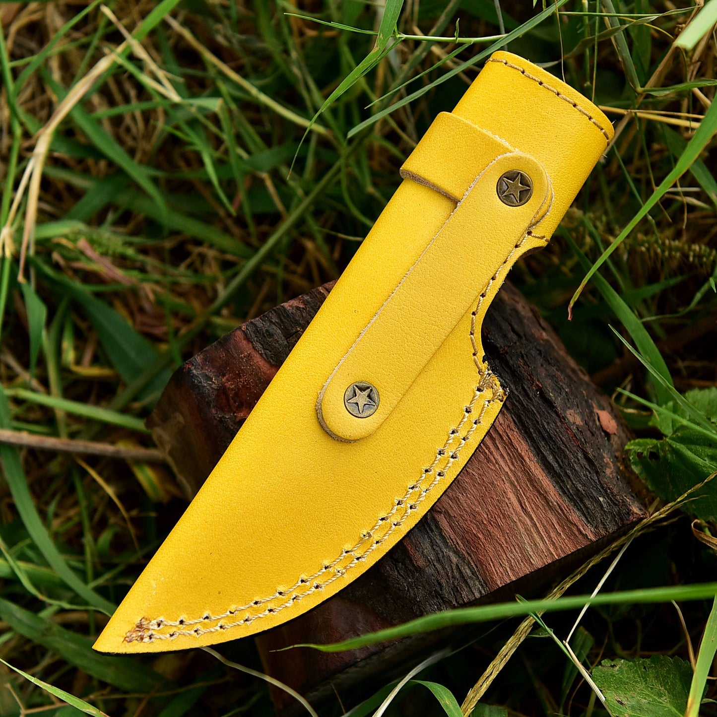 Handmade Genuine Leather Fixed Blade Knife Outdoor Hunting Camping Sheath