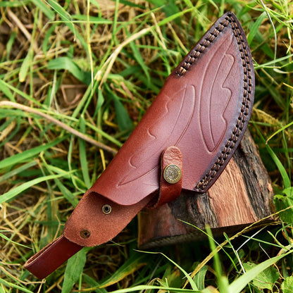 High-End EDC Leather Knife Sheath Fixed Blade Sheath Outdoor Carry