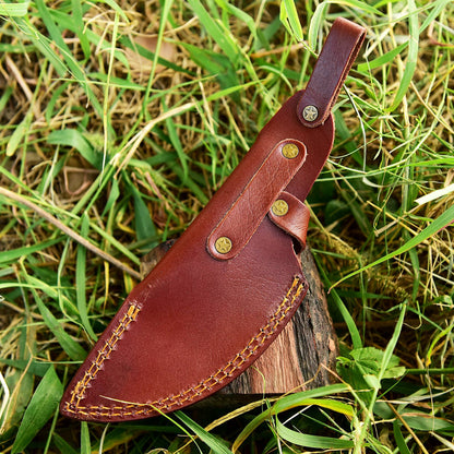High-End EDC Leather Knife Sheath Fixed Blade Sheath Outdoor Carry