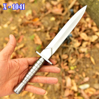 Elite Handcrafted Double Edge Carbon Steel D2 Blade Dagger Steel Handle