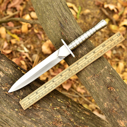 Elite Handcrafted Double Edge Carbon Steel D2 Blade Dagger Steel Handle