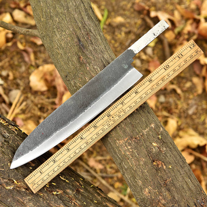 Elite Custom Forged Carbon Steel D2 Blade Bushcraft Blank Blade Knife