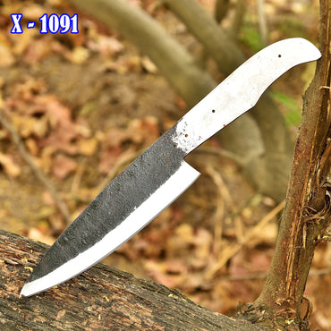 Handmade Carbon Steel Chef Knife Blank Blade Full Tang Kitchen Knife
