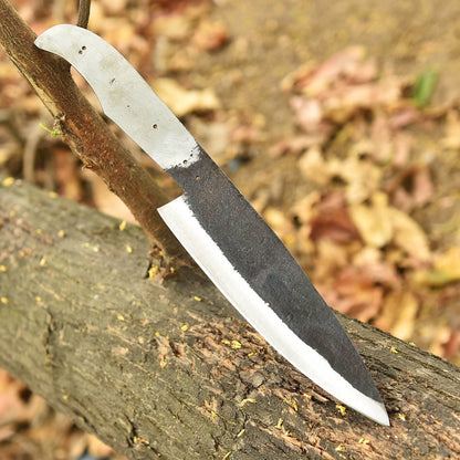 Handmade Carbon Steel Chef Knife Blank Blade Full Tang Kitchen Knife