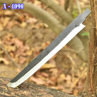 Handcrafted Precision Carbon Steel D2 Blade Utility Blank Blade Knife