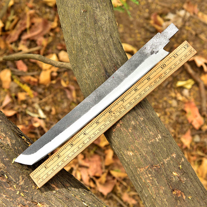 Handcrafted Precision Carbon Steel D2 Blade Utility Blank Blade Knife