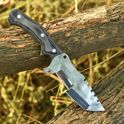 Handmade Forged D2 Steel Tracker Hunting Fixed Blade Knife Full Tang Pakkawood Handle
