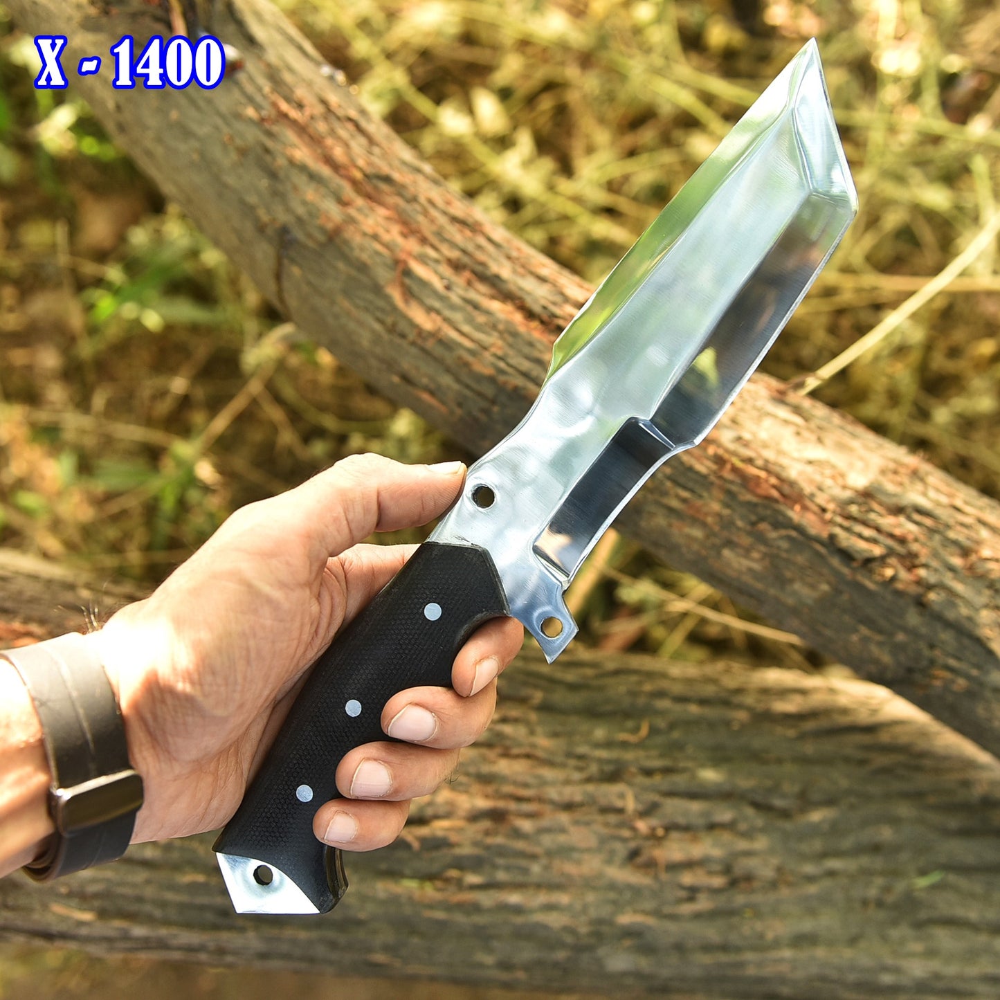 Handmade D2 Steel Hunting Tracker Fix Blade Knife Full Tang - Micarta Handle