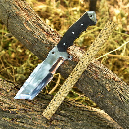 Handmade D2 Steel Hunting Tracker Fix Blade Knife Full Tang - Micarta Handle