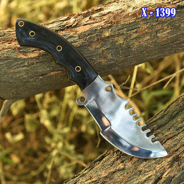 Handmade D2 Steel Hunting Tracker Knife Full Tang Fix Blade - Resin Handle
