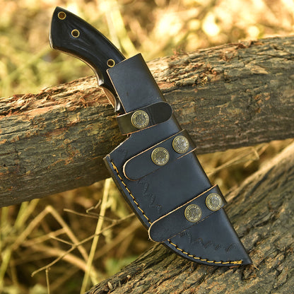 Handmade D2 Steel Hunting Tracker Knife Full Tang Fix Blade - Resin Handle