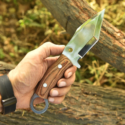 Hand Forged Full Tang Skinner Knife Pakkawood Handle D2 Steel