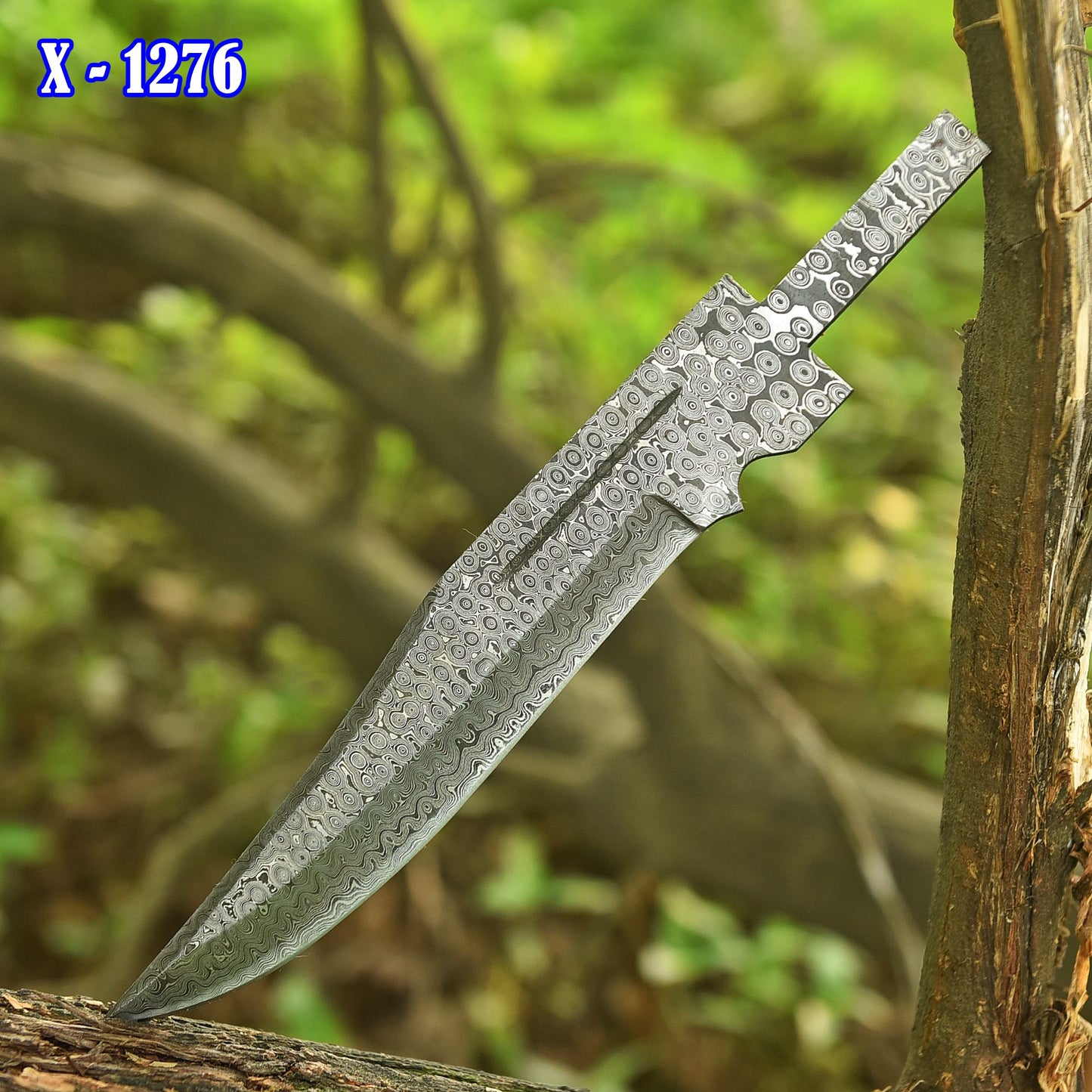 Custom Hand Forged Tactical Damascus Razor Razor Blade Blank Blade Knife