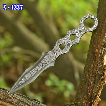 7.5" Full Tang Precision Handcrafted Damascus Steel Dagger Blank Blade