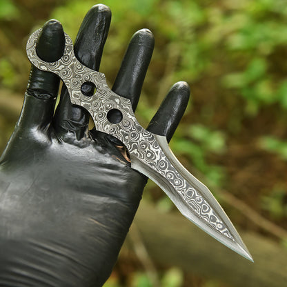 7.5" Full Tang Precision Handcrafted Damascus Steel Dagger Blank Blade