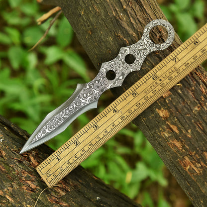 7.5" Full Tang Precision Handcrafted Damascus Steel Dagger Blank Blade
