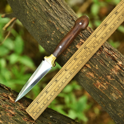 Handmade Carbon Steel Double Edge Dagger Knife Full Tang Knife EDC