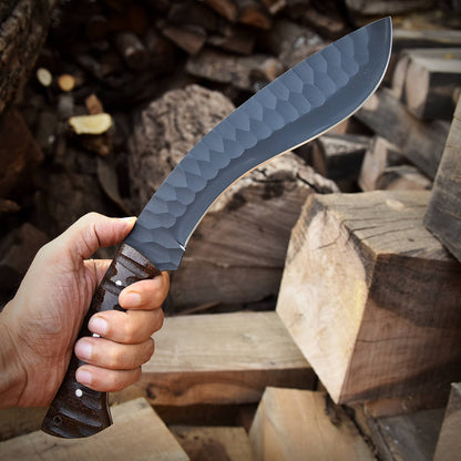 Custom Handmade Camping Hunting 1095 Steel Fixed Blade Kukri Gurkha Knife