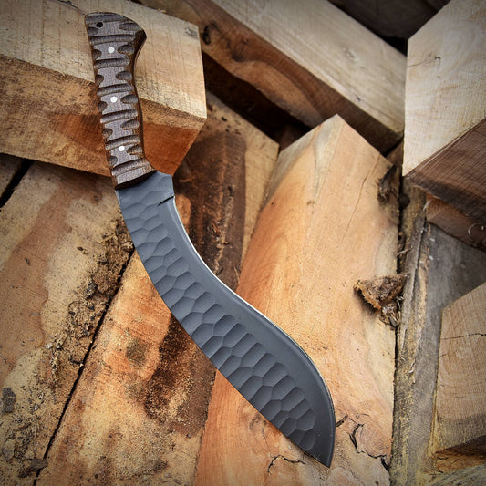 Custom Handmade Camping Hunting 1095 Steel Fixed Blade Kukri Gurkha Knife